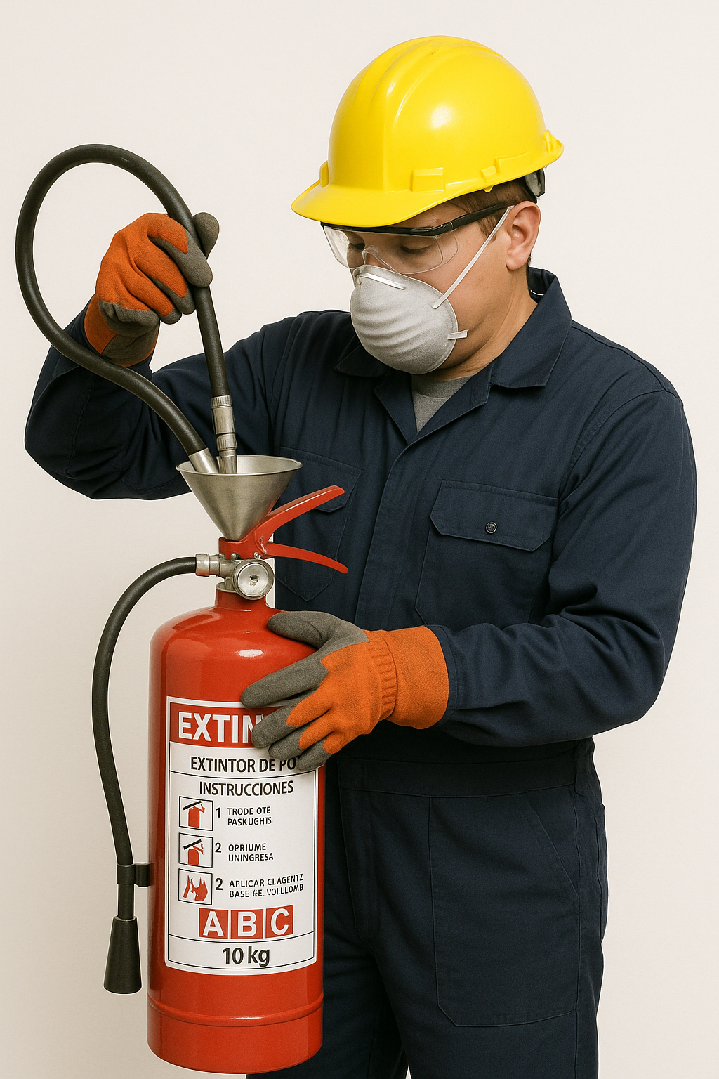 Recarga de extintor PQS