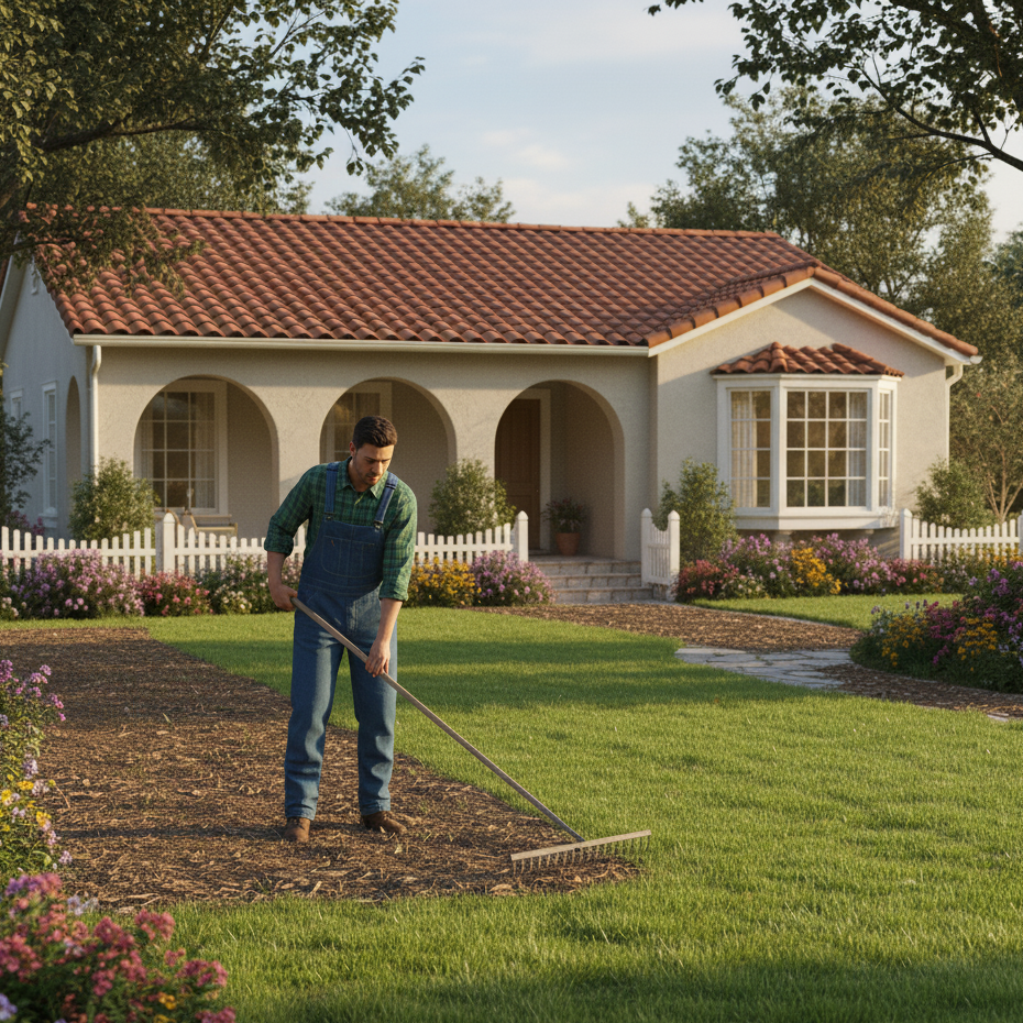 Perímetro de corta fuego en parcela